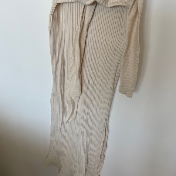 Topshop Rib Knit Tie Waist Maxi Dress - Picture 4 of 5